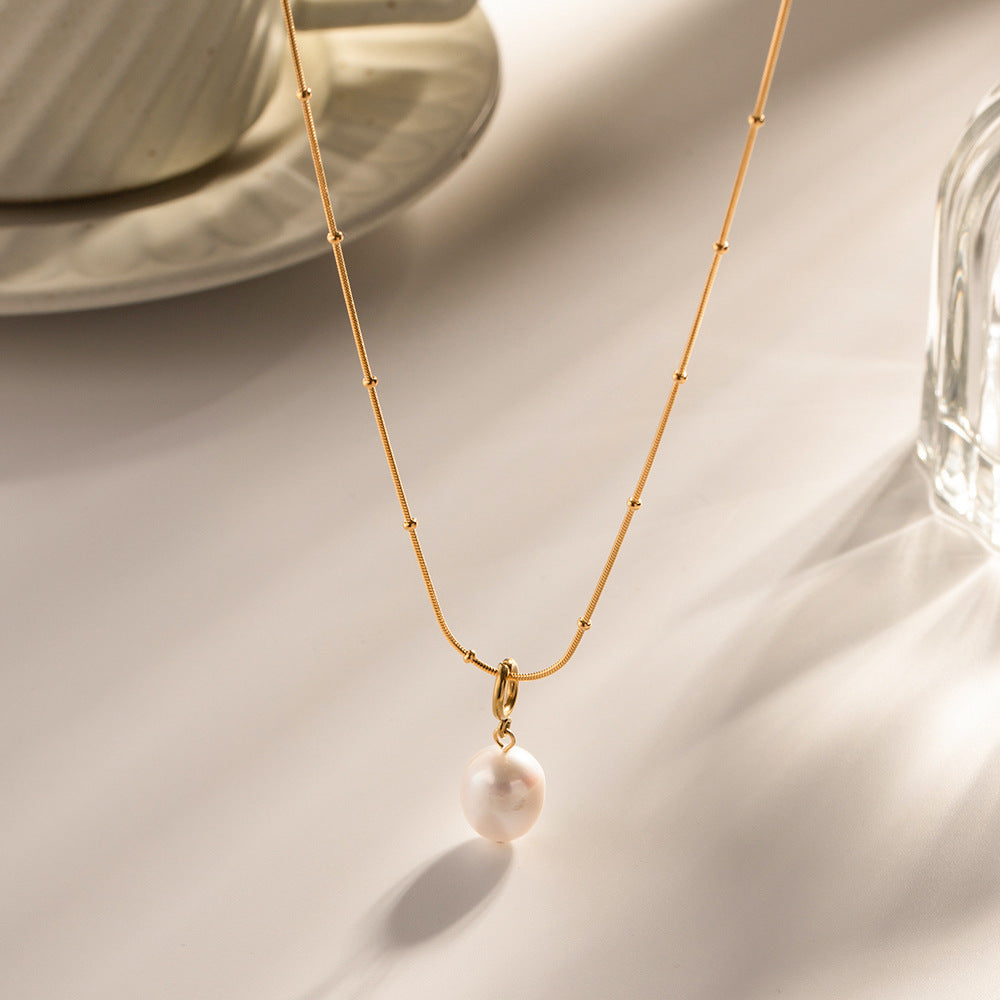 Baroque Pearl Pendant Necklace