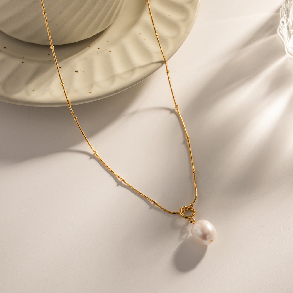 Baroque Pearl Pendant Necklace