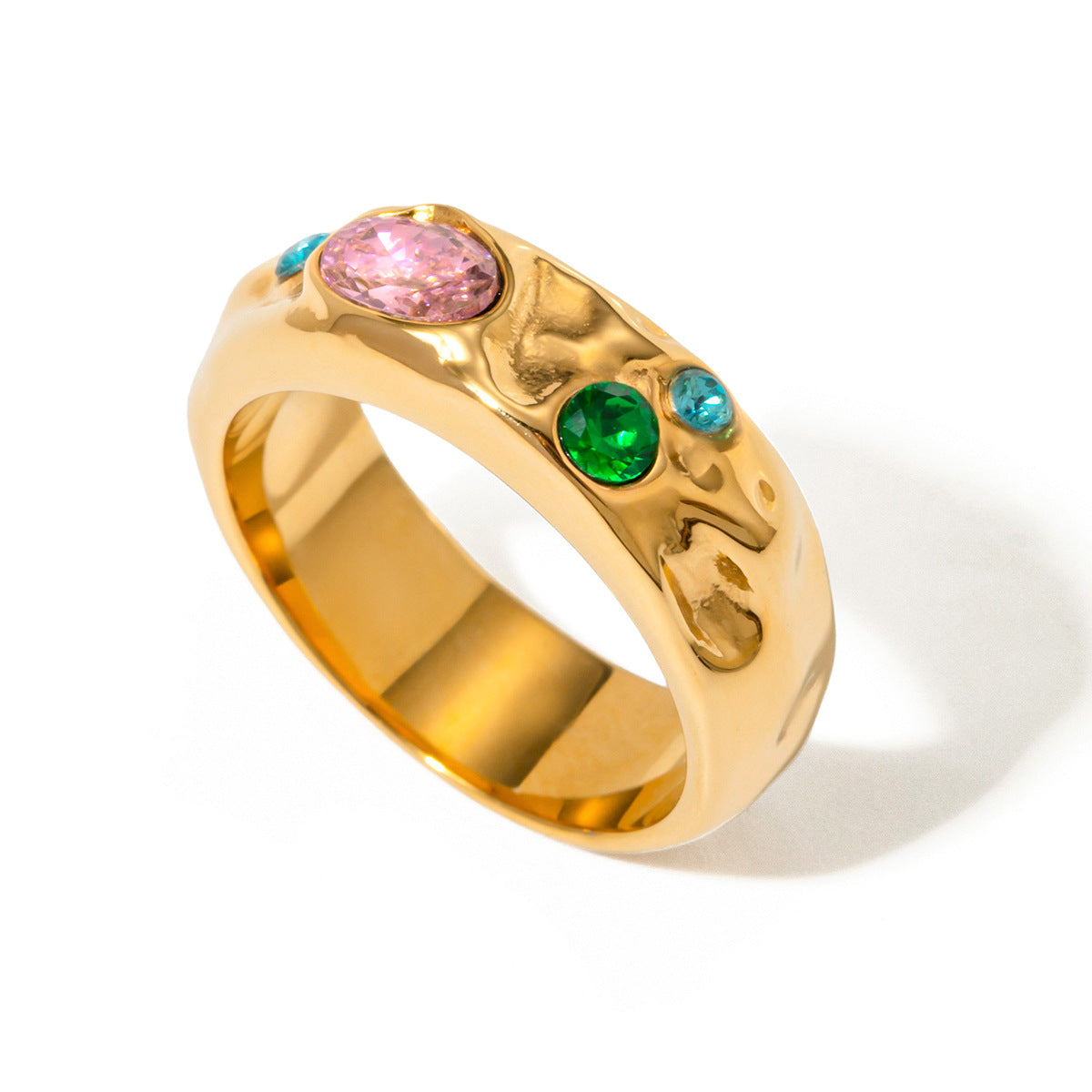 Colorful Zircon Ring