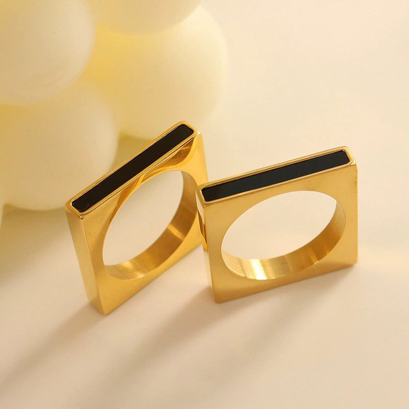 Geometric Square Ring