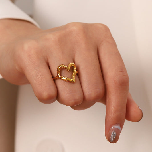 Hollow Heart Ring