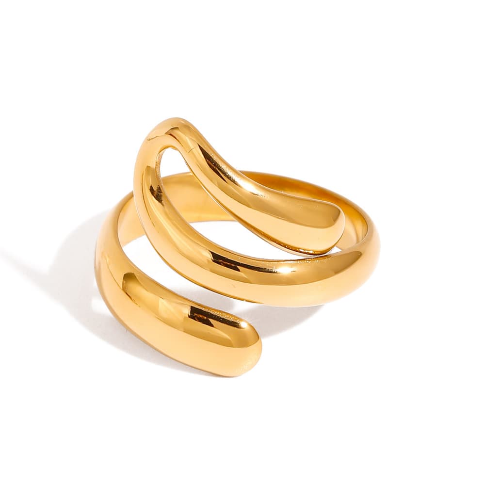 Gold Spiral Ring