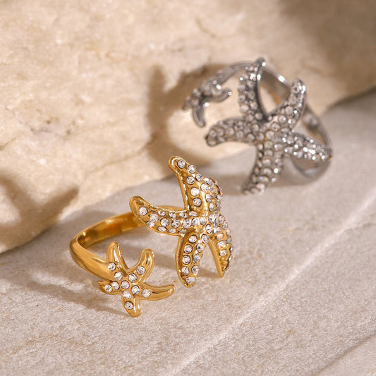 Starfish Adjustable Ring