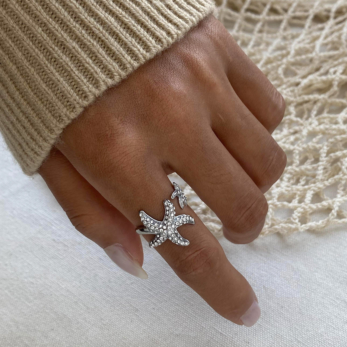 Starfish Adjustable Ring